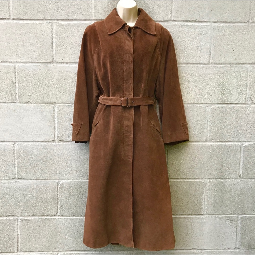 BEGED OR Vintage suede maxi duster coat